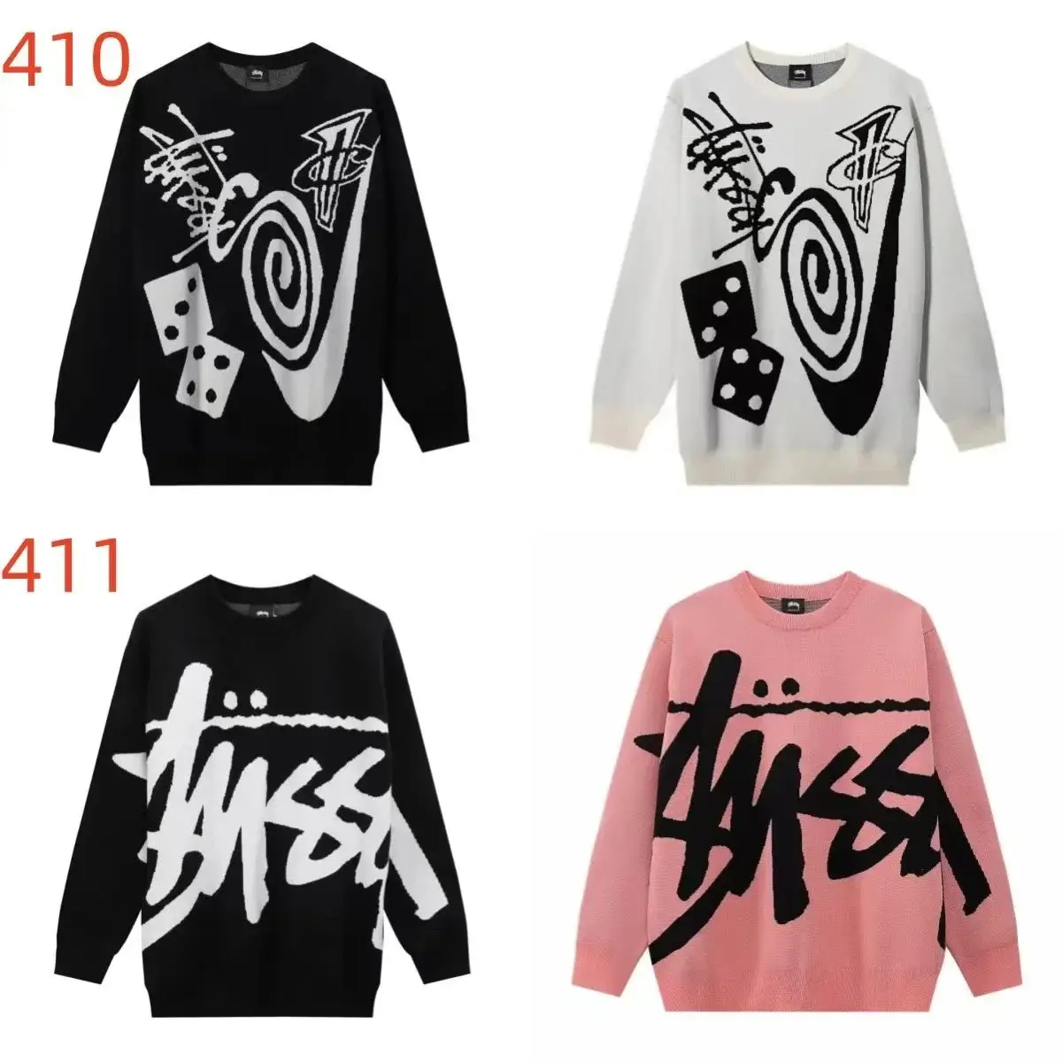 Stussy Graffiti Logo Sweater [Multiple Styles] 2