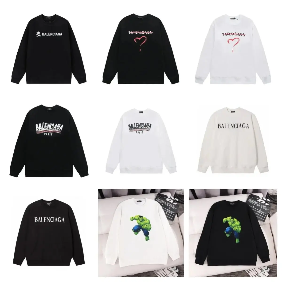 Balenciaga Graphic Print Sweatshirts [20 styles] 2